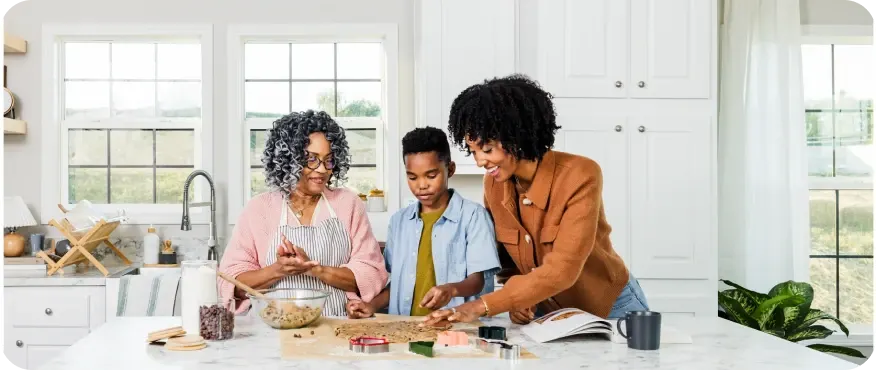 Family in a Manufactured Home